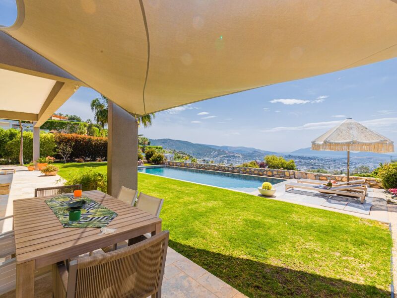 Konacık’ta Deniz Manzaralı, Havuzlu Tek Katlı Satılık Villa — Konacık fotoğraf 1