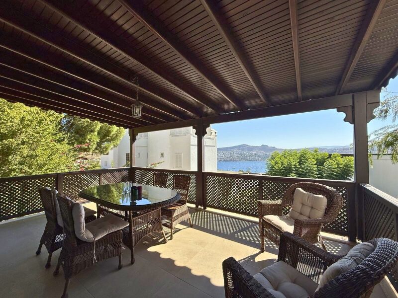 Gündoğan’da Özel Plajlı Site İçinde Deniz Manzaralı 4+1 İkiz Villa — Gündoğan fotoğraf 1