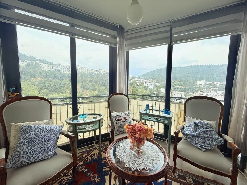 Bodrum Yokuşbaşı'nda Doğa Manzaralı Satılık 2+1 Üst Kat Daire — Bodrum Merkez fotoğraf 1