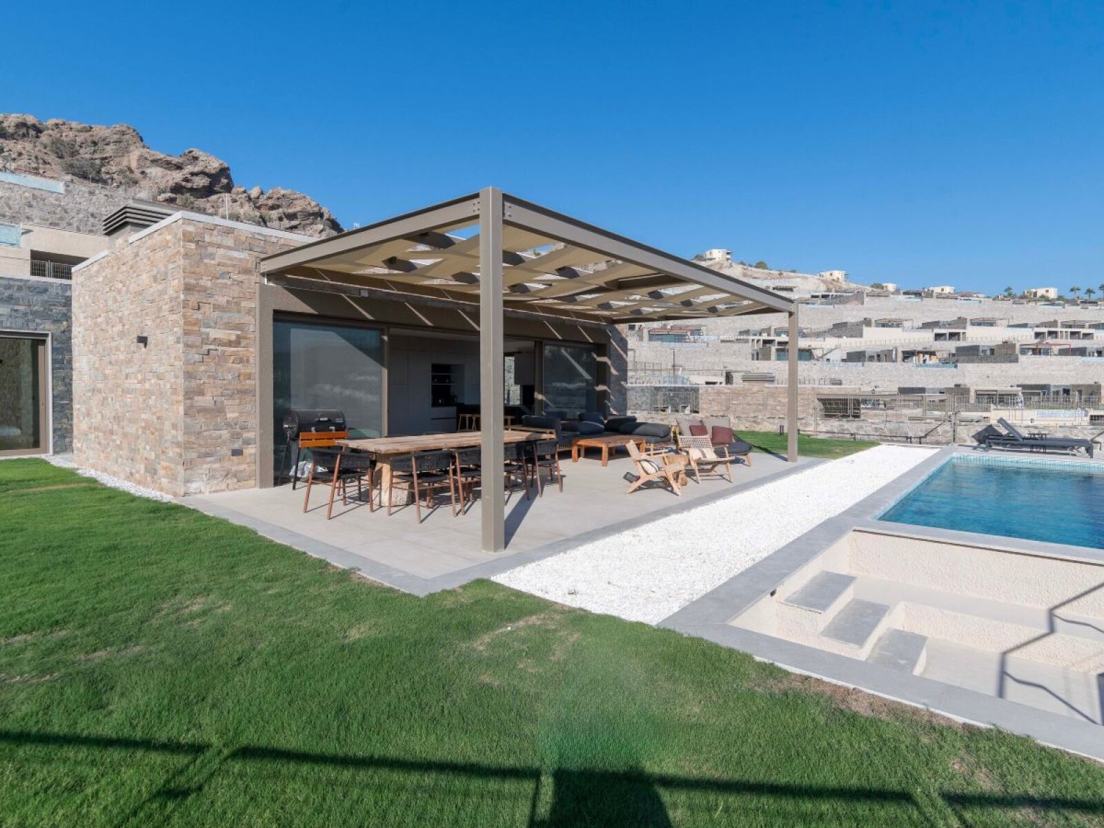 Yalıkavak'ta Deniz Manzaralı Tek Katlı 4+1 Satılık Taş Villa — Yalıkavak fotoğraf 6