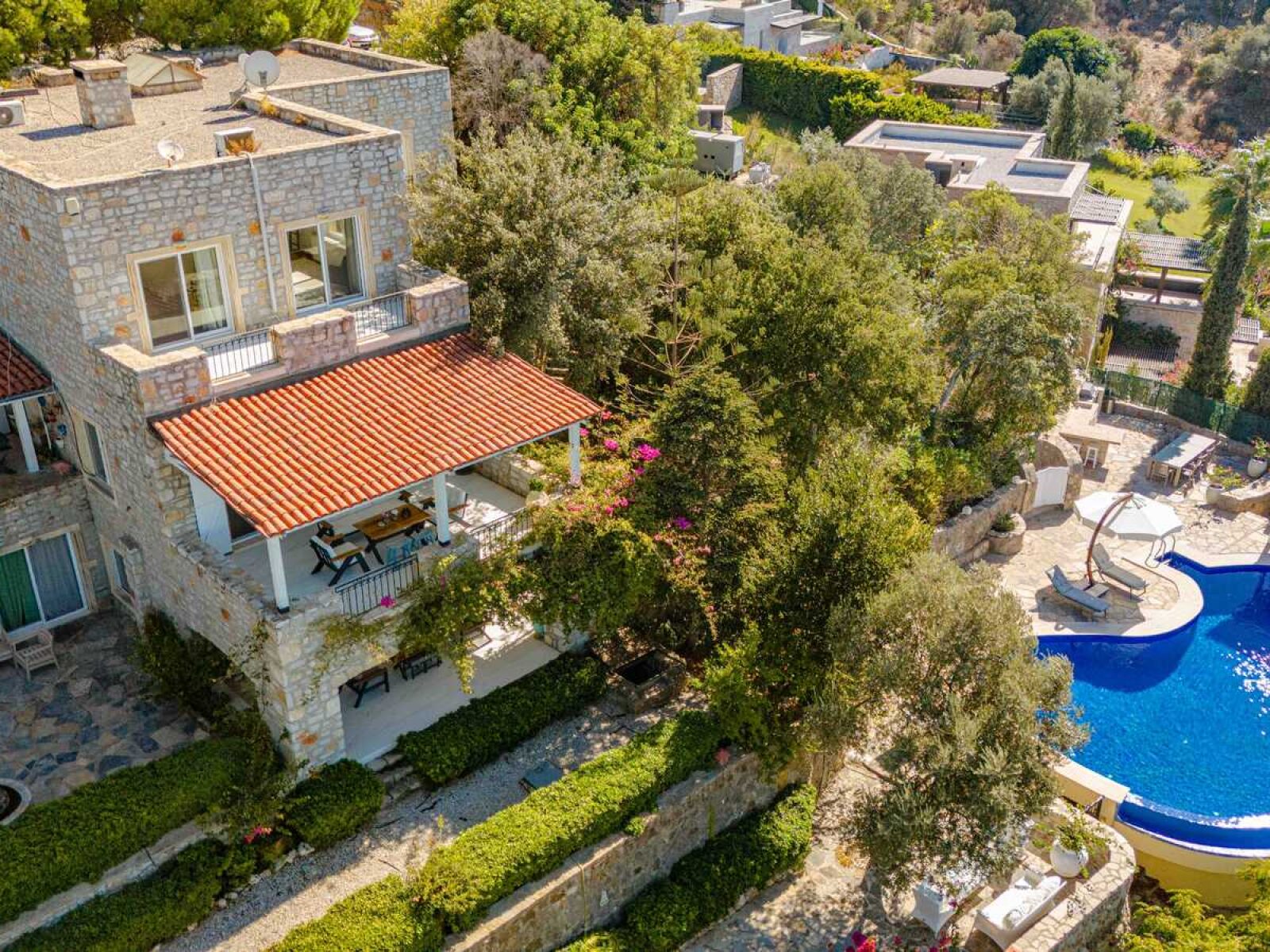 Yalıkavak'ta Muhteşem Manzaralı Lüks 5+1 Satılık Taş Villa — Yalıkavak fotoğraf 3