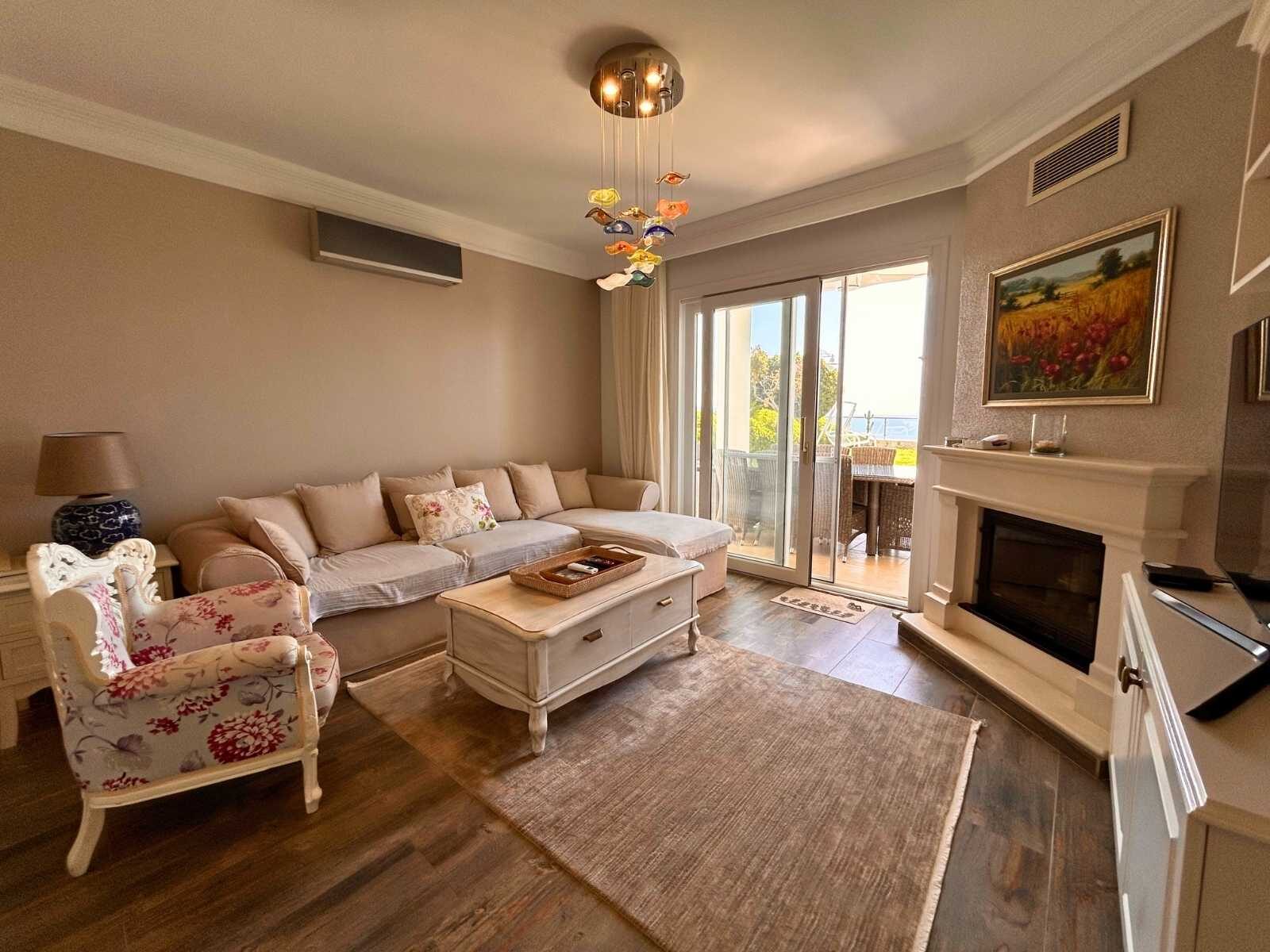 Sianji'de Deniz Manzaralı, Bahçeli, Eşyalı 3+1 Satılık Residence — Gümüşlük fotoğraf 6