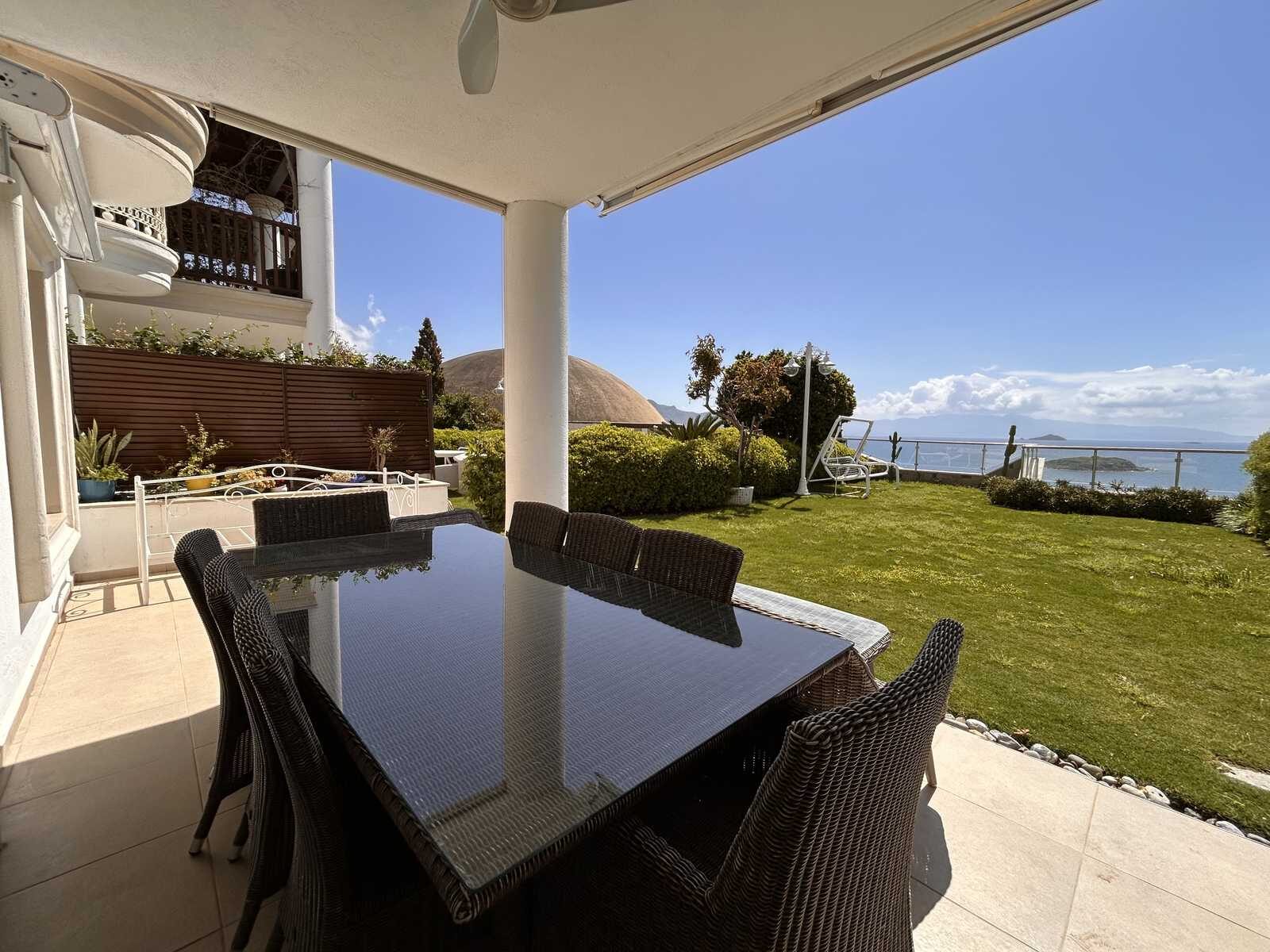 Sianji'de Deniz Manzaralı, Bahçeli, Eşyalı 3+1 Satılık Residence — Gümüşlük fotoğraf 2