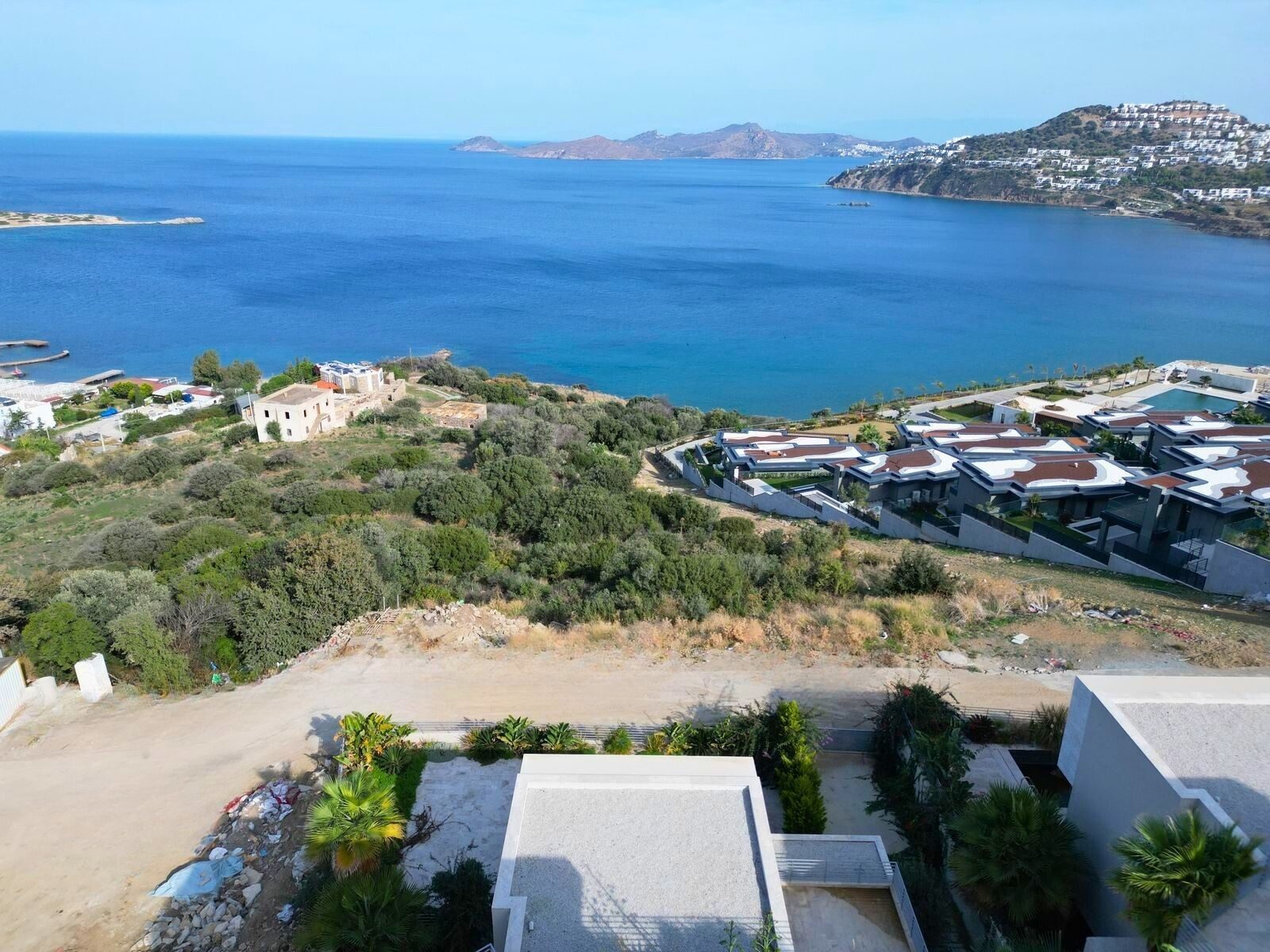 Gümüşlük’te Eşsiz Deniz Manzaralı, 5+1, Satılık Sıfır Lüks Villa — Gümüşlük fotoğraf 1