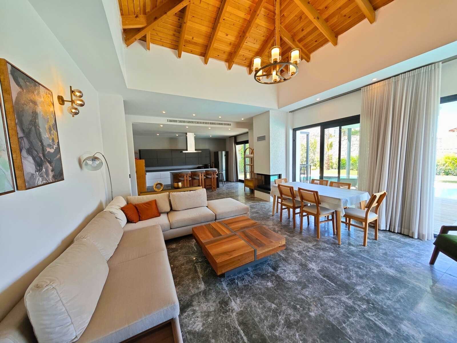 Bitez'de Havuzlu, Saunalı, Bağımsız Stüdyolu Satılık 6+1 Lüks Villa — Bitez fotoğraf 5