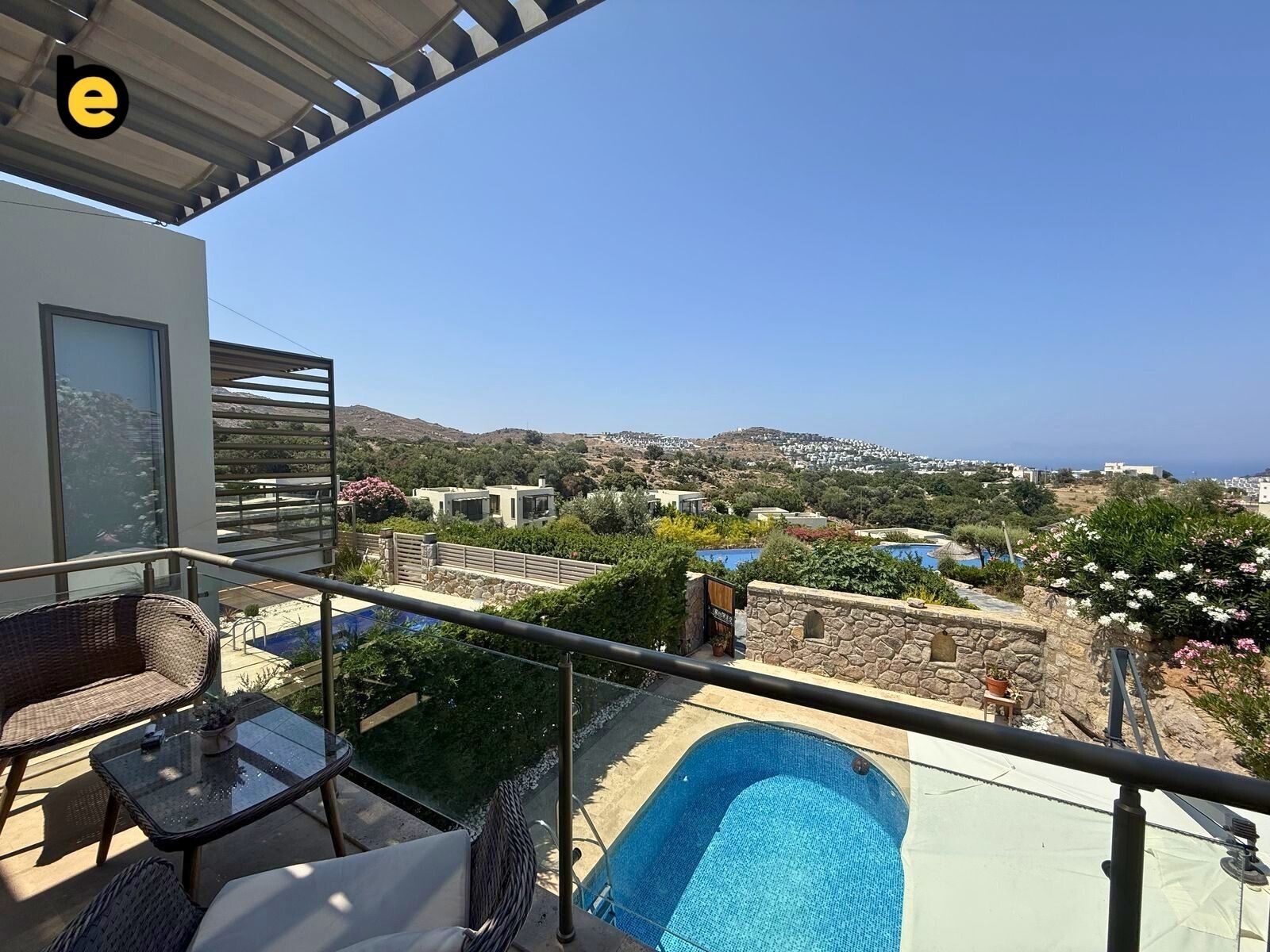 Yalıkavak'ta Ödüllü Aegean Hills Sitesinde Deniz Manzaralı Villa — Yalıkavak fotoğraf 4