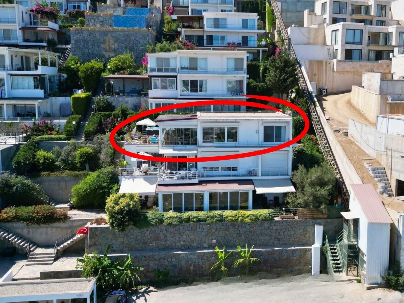 Yalıkavak'ta Sitede Muhteşem Deniz ve Şehir Manzaralı 2+1 Daire — Yalıkavak fotoğraf 2