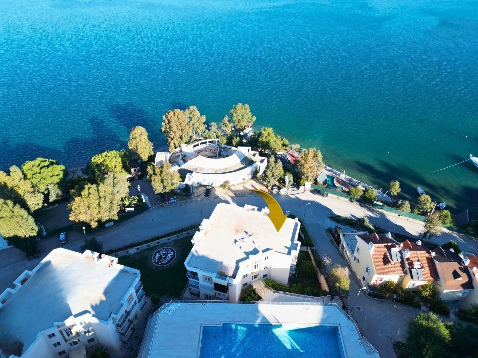 Seaview 3 Sitesi'nde İlk Sırada Deniz Manzaralı 2+1 Satılık Daire — Güllük fotoğraf 2