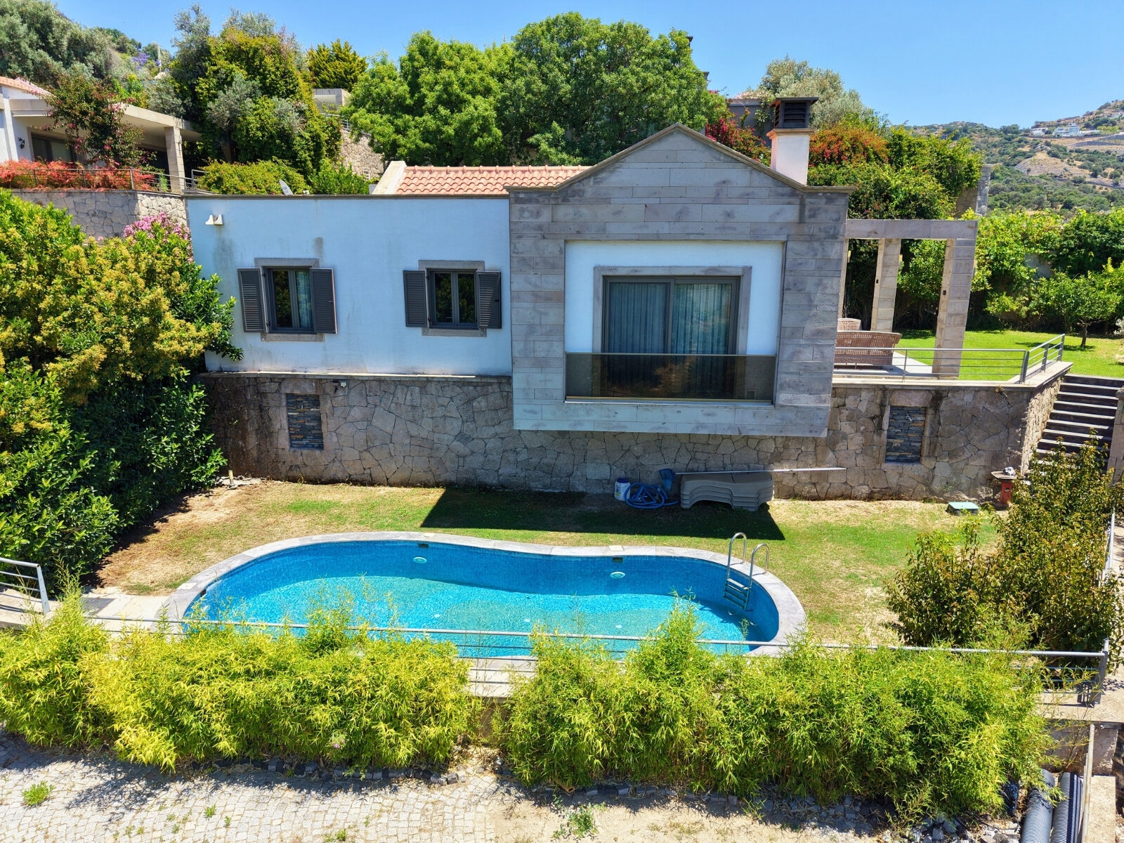 Yalıkavak'ta Havuzlu Doğa Manzaralı Tek Katlı 3+1 Satılık Villa — Yalıkavak fotoğraf 3